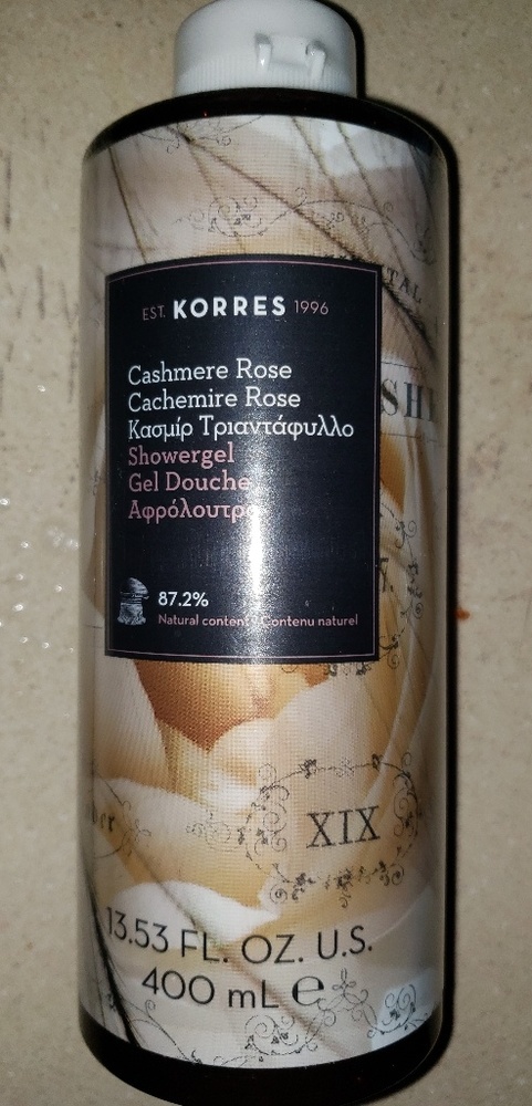 Korres Cashmere Rose shower gel Brand New Sealed